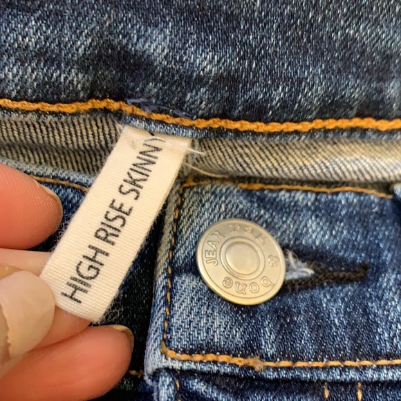 Rag & Bone High Rise Skinny Jeans Frayed in Bonnie - Picture 13 of 16